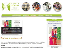 Tablet Screenshot of espacesocial.be